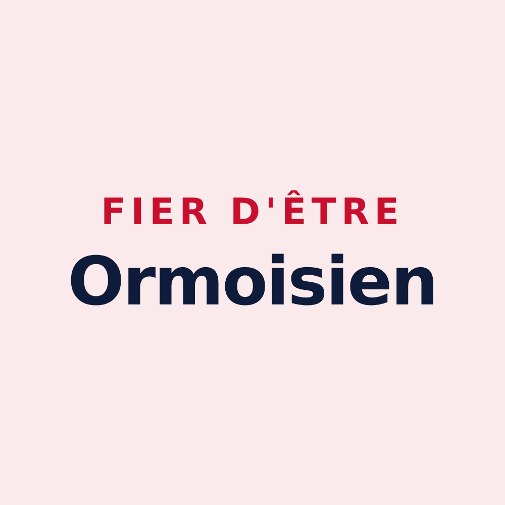 Magnet « Fier d'être Ormoisien » — design pour Ormoy-la-Rivière