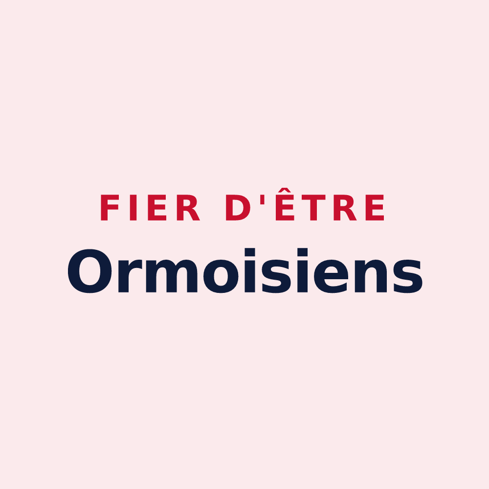 Magnet « Fier d'être Ormoisiens » — design pour Ormoy-Villers