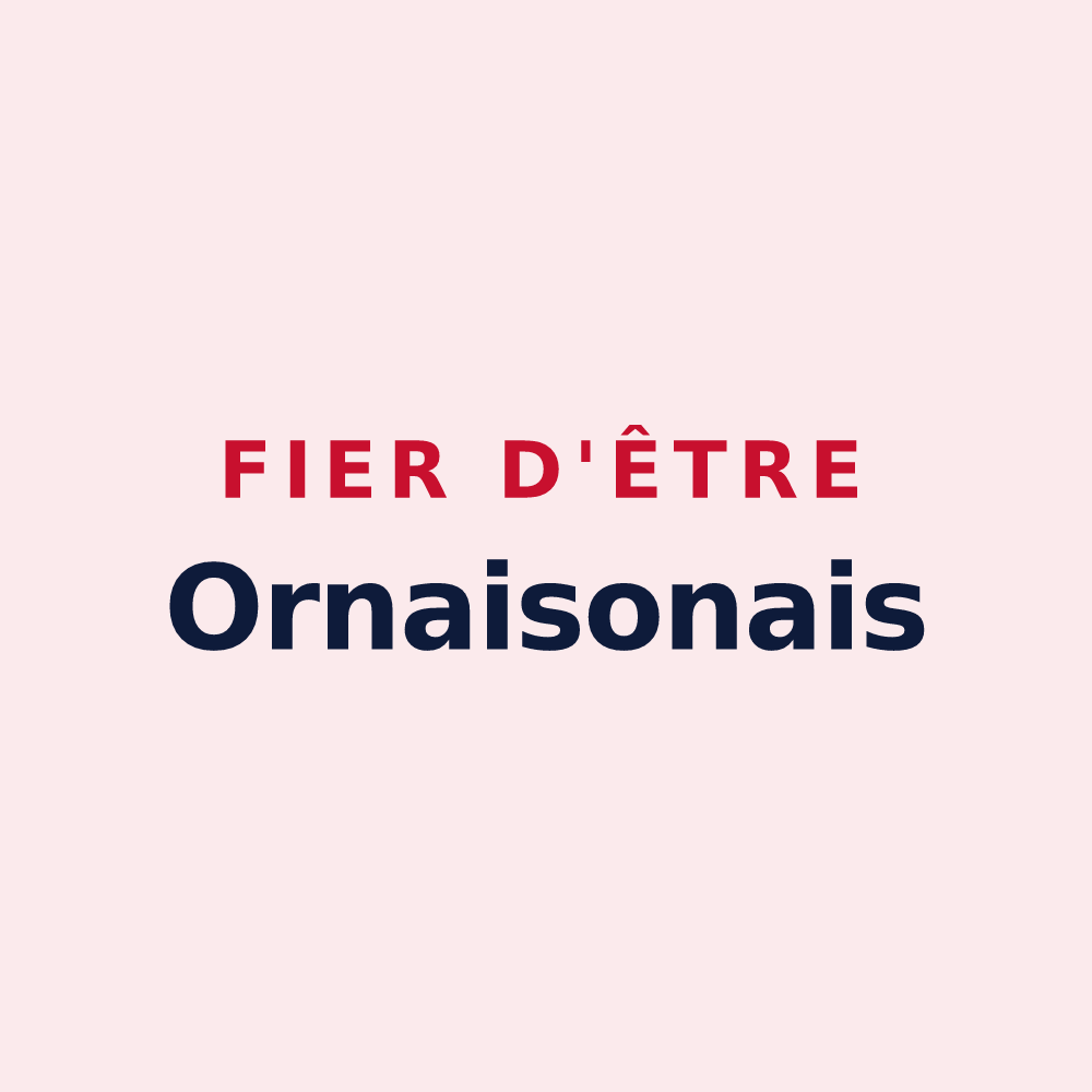 Magnet « Fier d'être Ornaisonais » — design pour Ornaisons