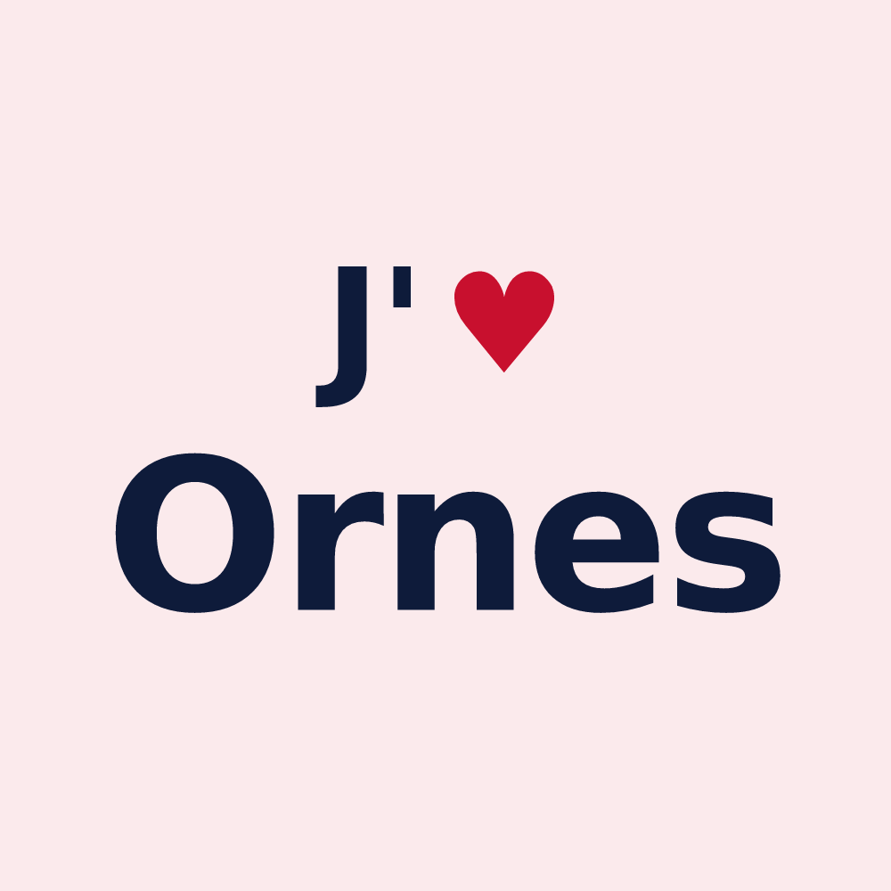 Magnet personnalisé Ornes — design J'aime Ornes