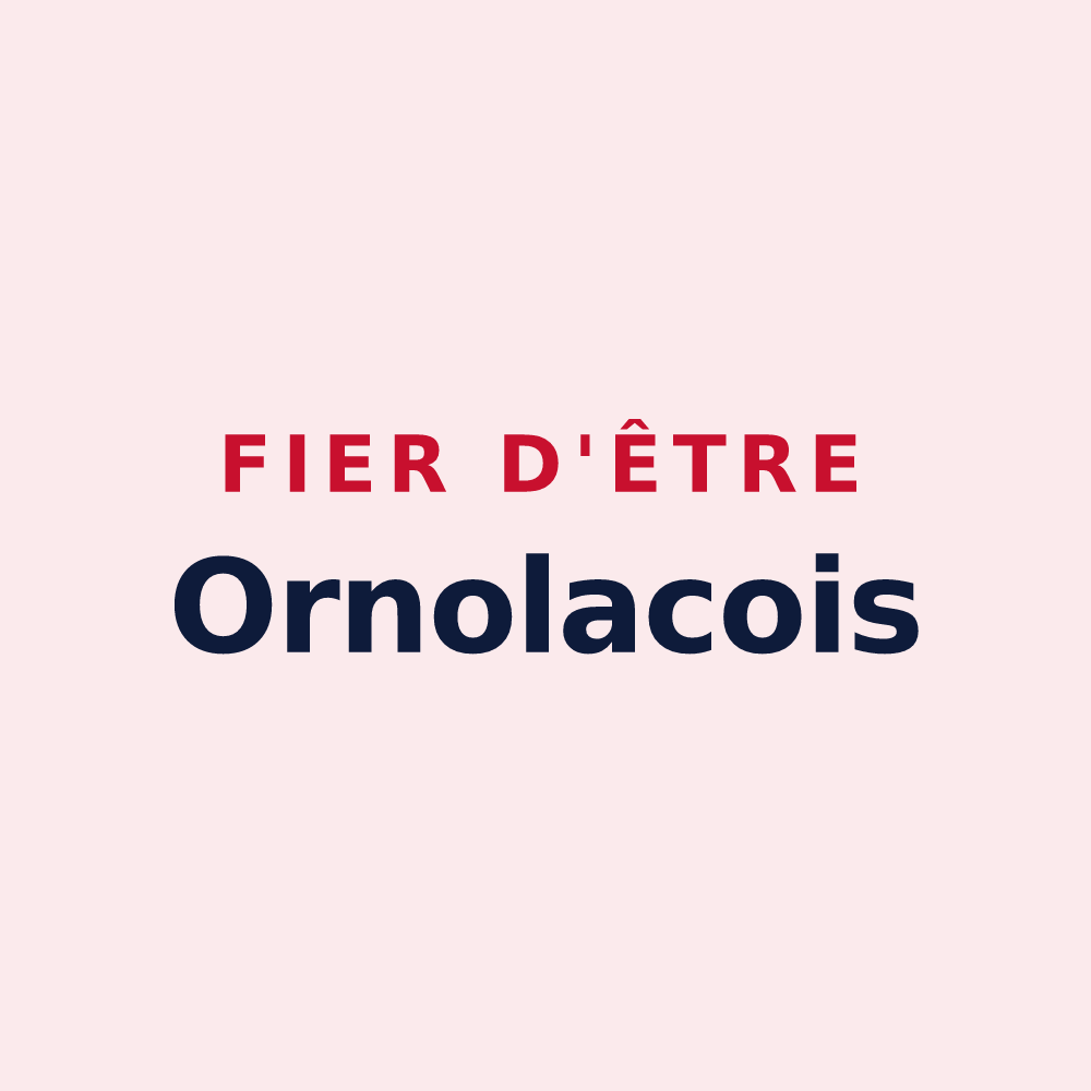 Magnet « Fier d'être Ornolacois » — design pour Ornolac-Ussat-les-Bains