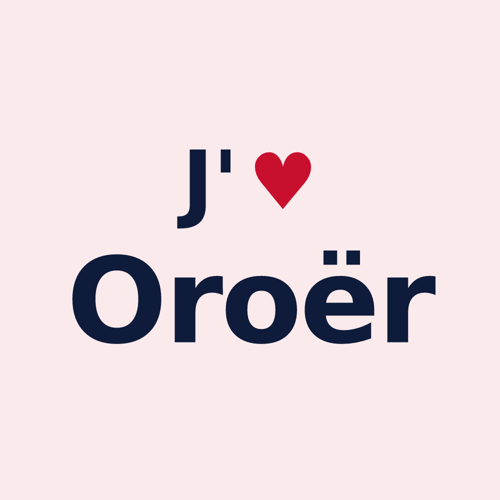 Magnet personnalisé Oroër — design J'aime Oroër