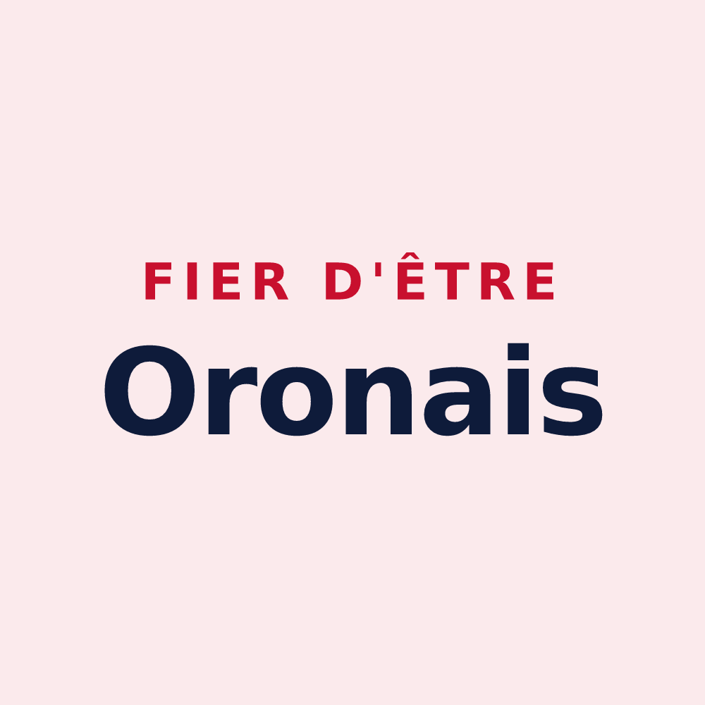 Magnet « Fier d'être Oronais » — design pour Oron