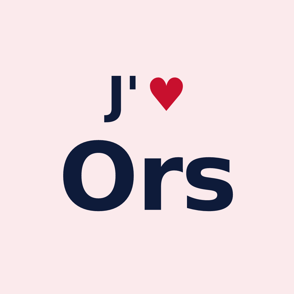 Magnet personnalisé Ors — design J'aime Ors