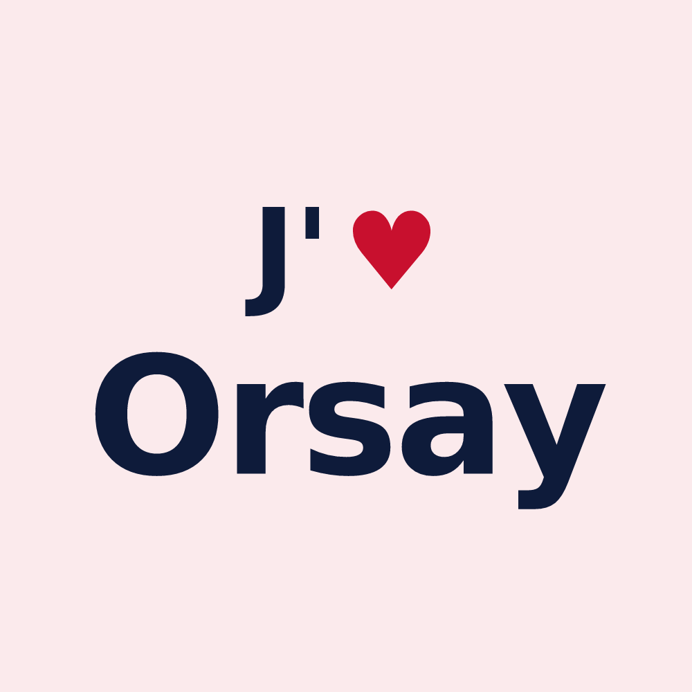 Magnet personnalisé Orsay — design J'aime Orsay
