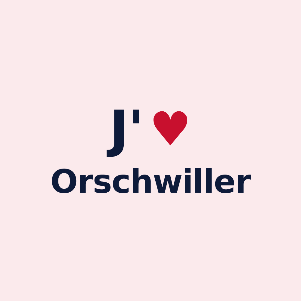 Magnet personnalisé Orschwiller — design J'aime Orschwiller