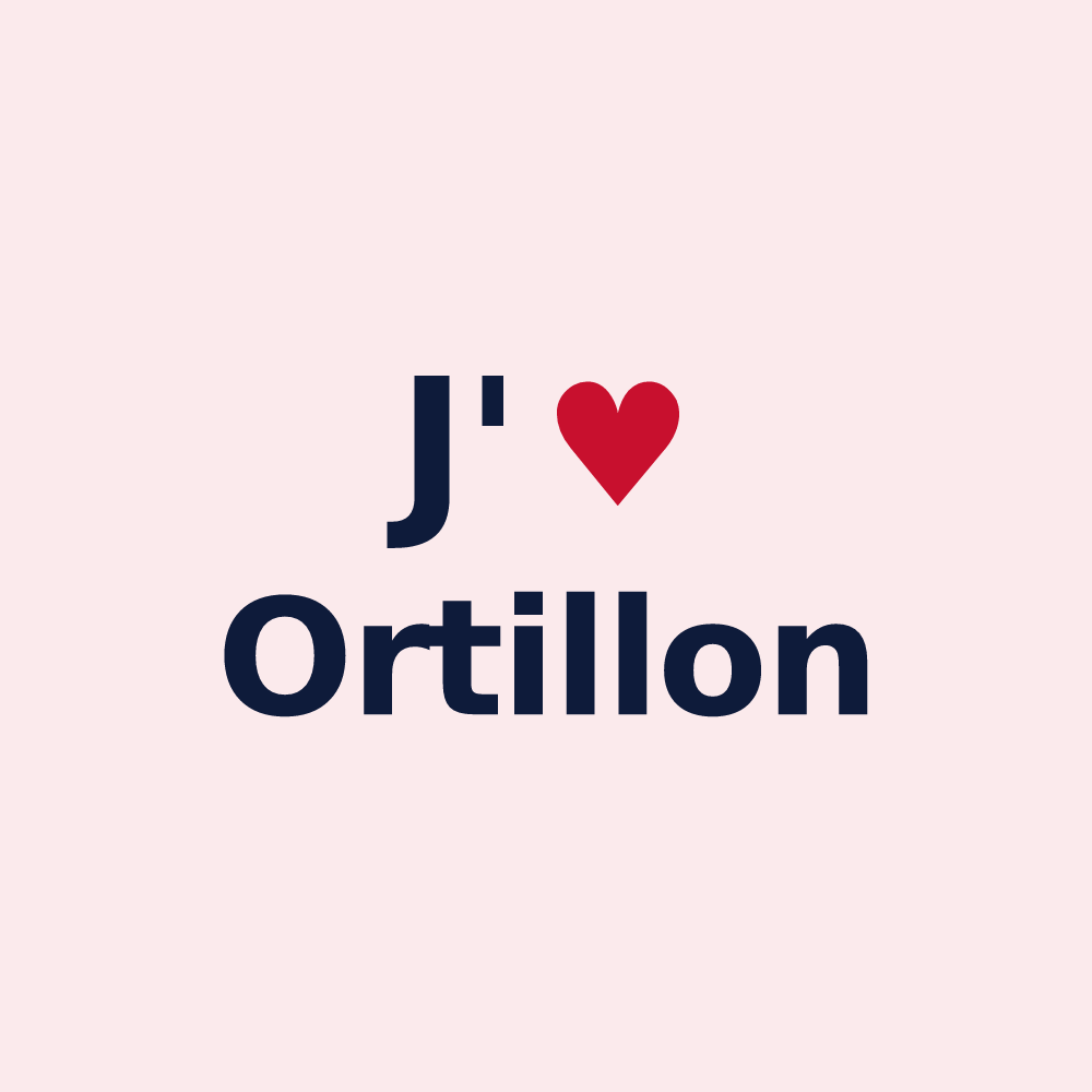 Magnet personnalisé Ortillon — design J'aime Ortillon