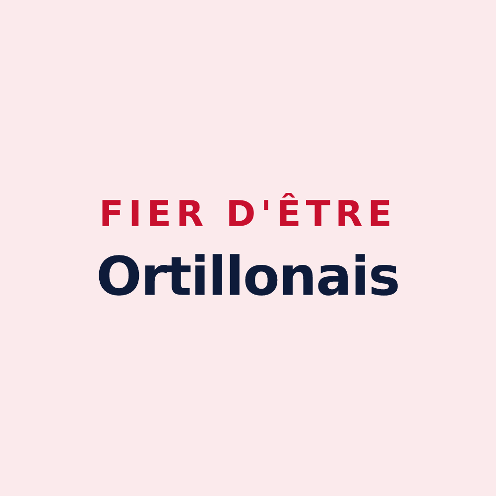 Magnet « Fier d'être Ortillonais » — design pour Ortillon