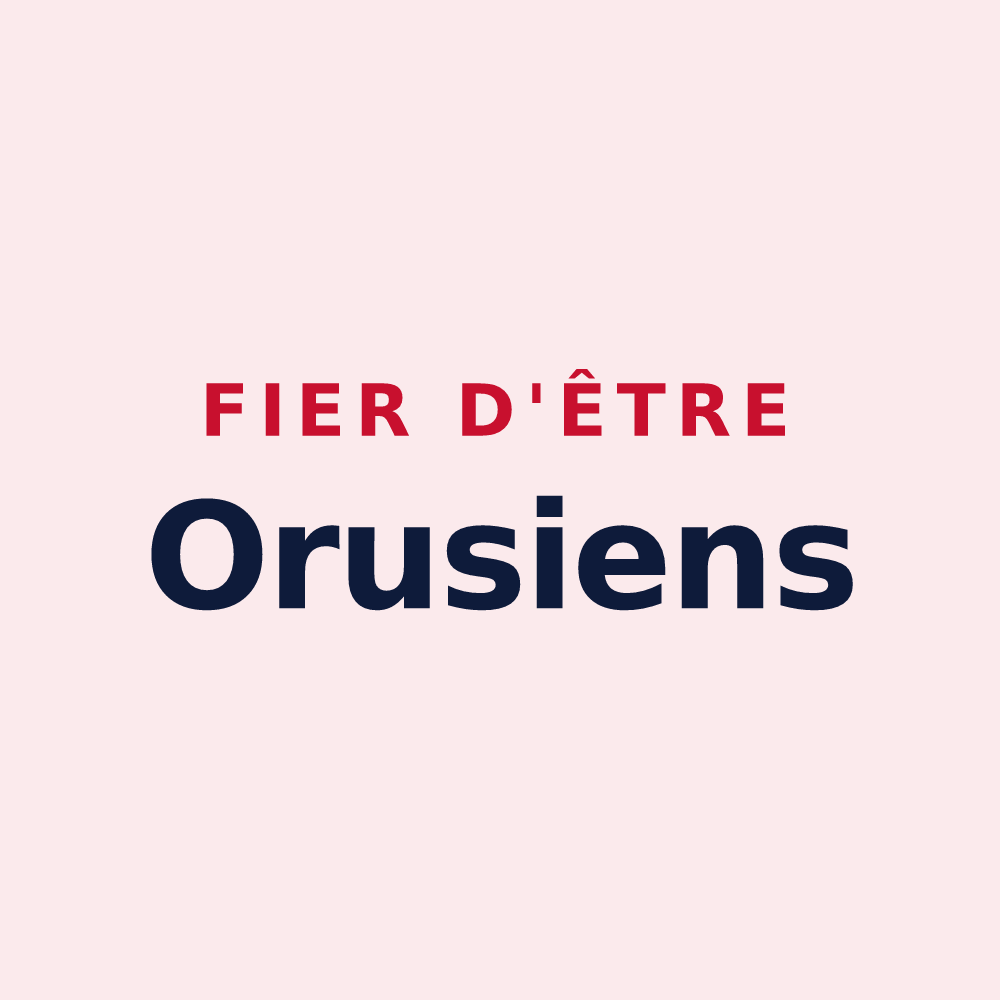 Magnet « Fier d'être Orusiens » — design pour Orus