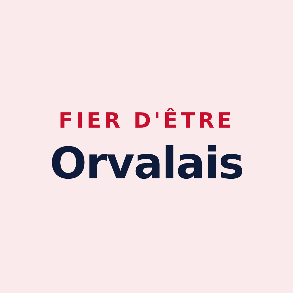 Magnet « Fier d'être Orvalais » — design pour Orval sur Sienne