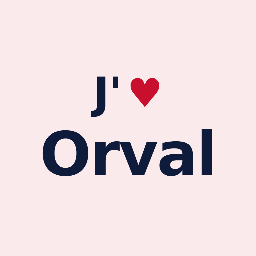 Magnet personnalisé Orval — design J'aime Orval