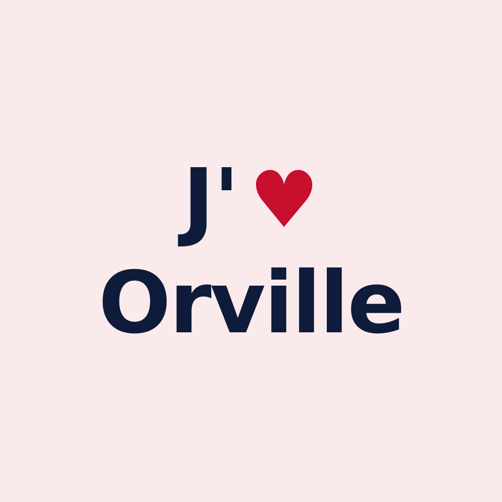 Magnet personnalisé Orville — design J'aime Orville