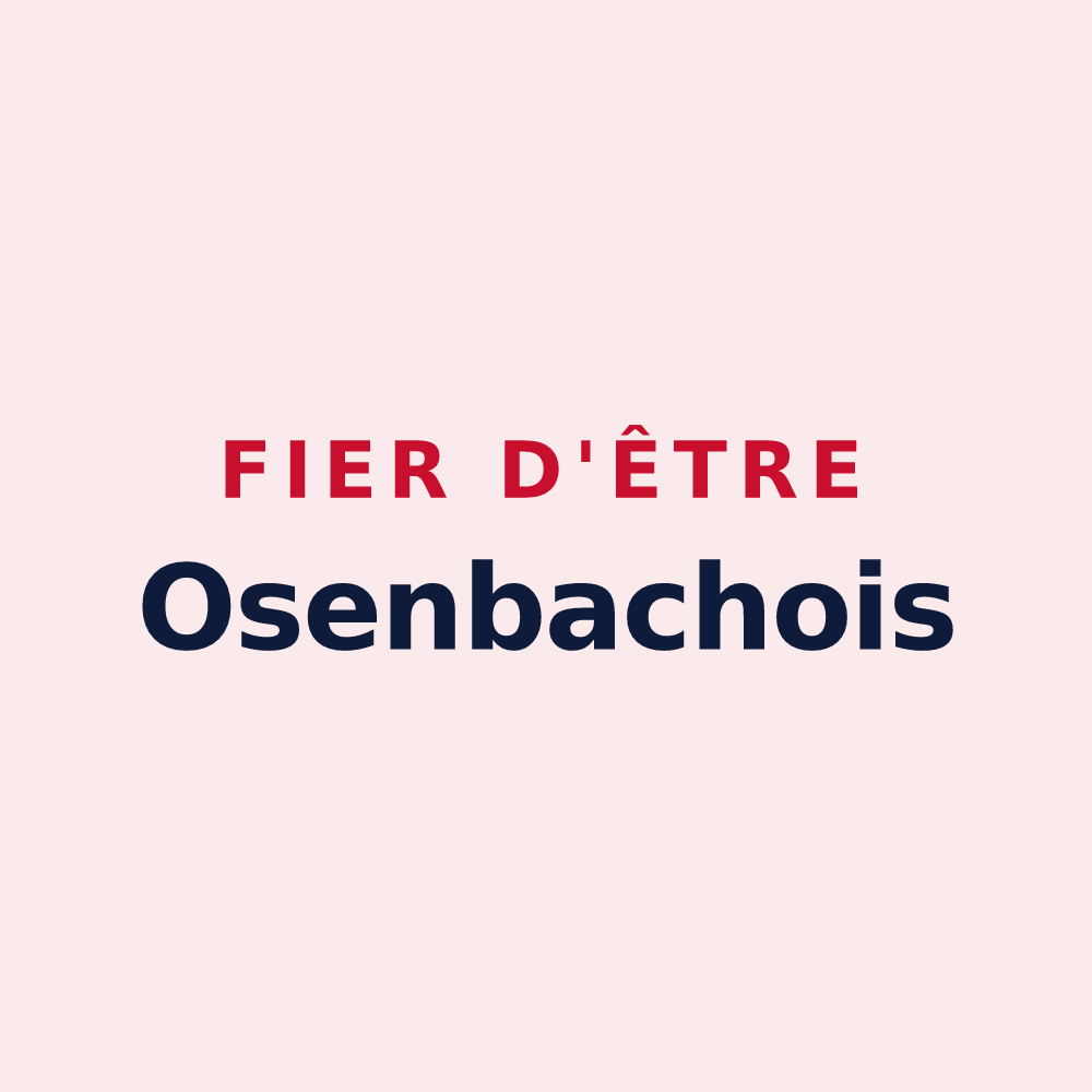 Magnet « Fier d'être Osenbachois » — design pour Osenbach