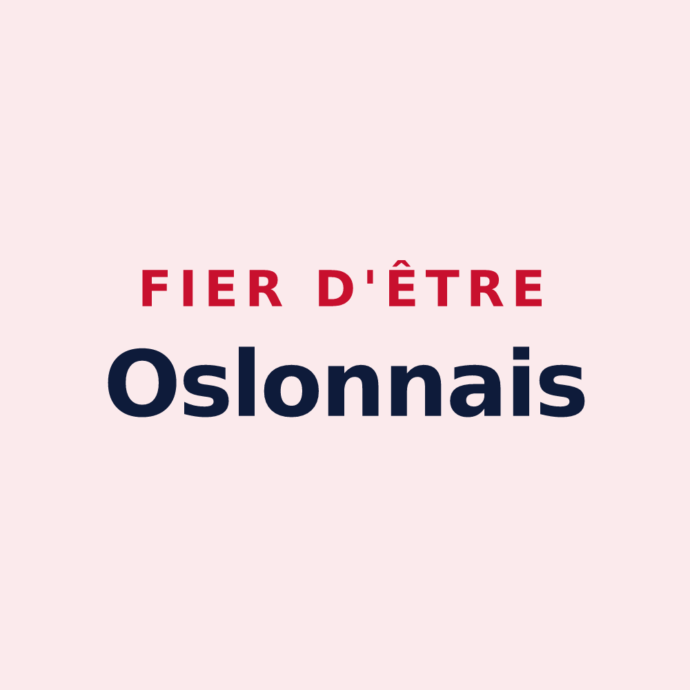 Magnet « Fier d'être Oslonnais » — design pour Oslon