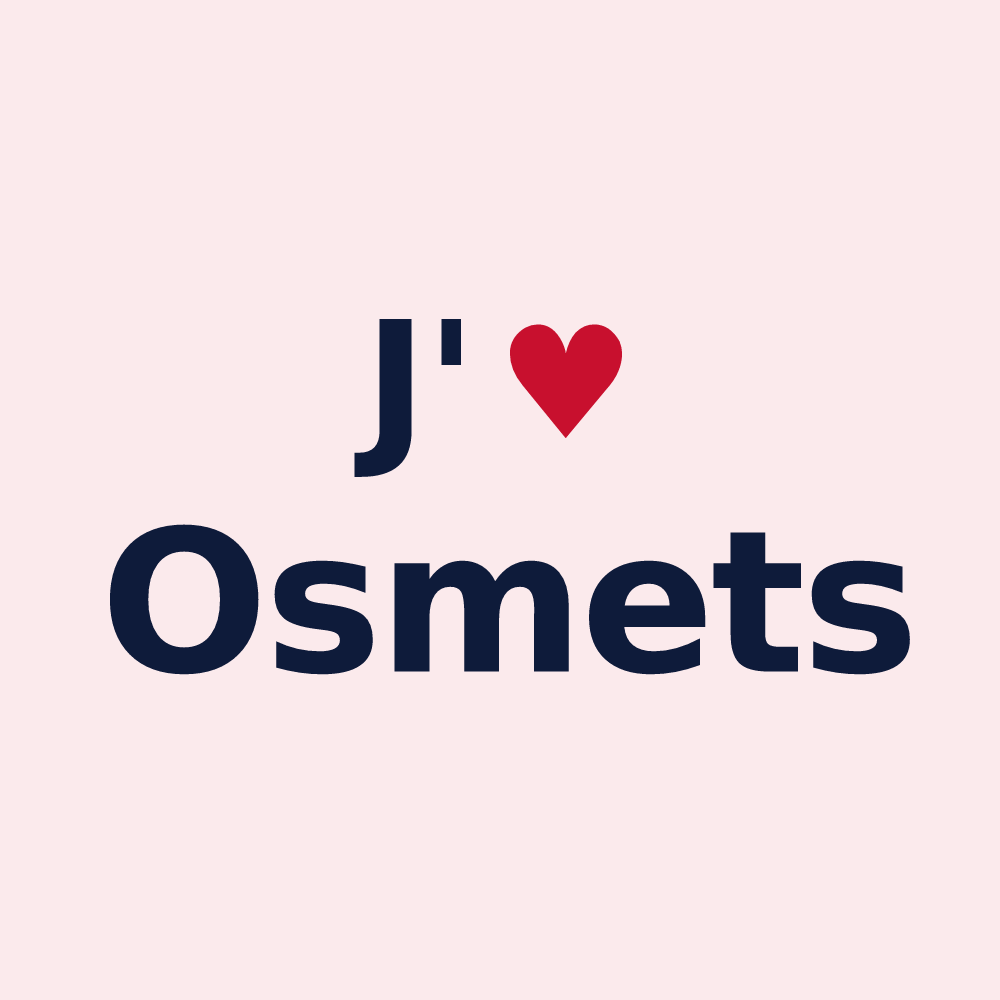 Magnet personnalisé Osmets — design J'aime Osmets