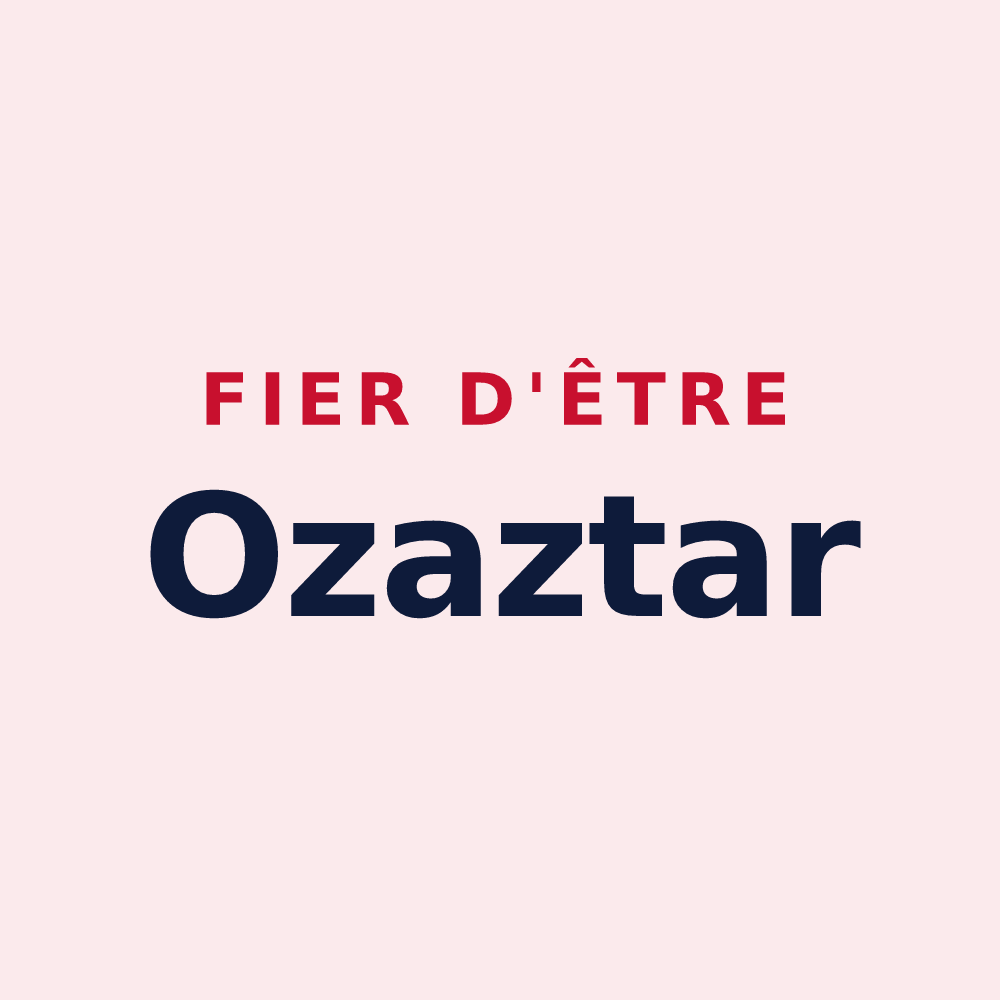 Magnet « Fier d'être Ozaztar » — design pour Ossas-Suhare