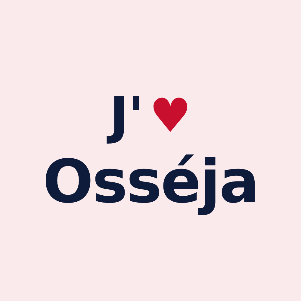 Magnet personnalisé Osséja — design J'aime Osséja