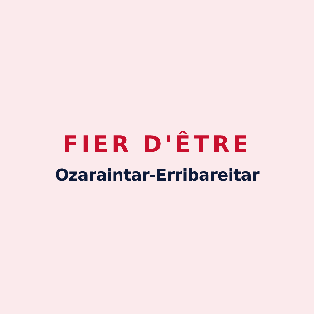 Magnet « Fier d'être Ozaraintar-Erribareitar » — design pour Osserain-Rivareyte