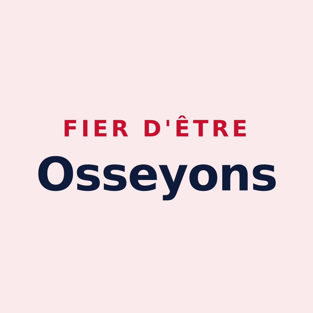 Magnet « Fier d'être Osseyons » — design pour Ossey-les-Trois-Maisons