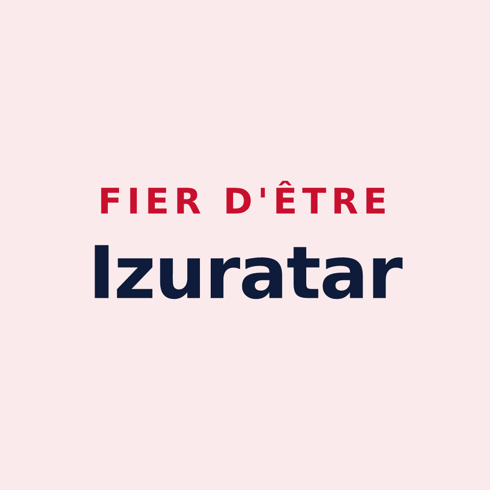 Magnet « Fier d'être Izuratar » — design pour Ostabat-Asme