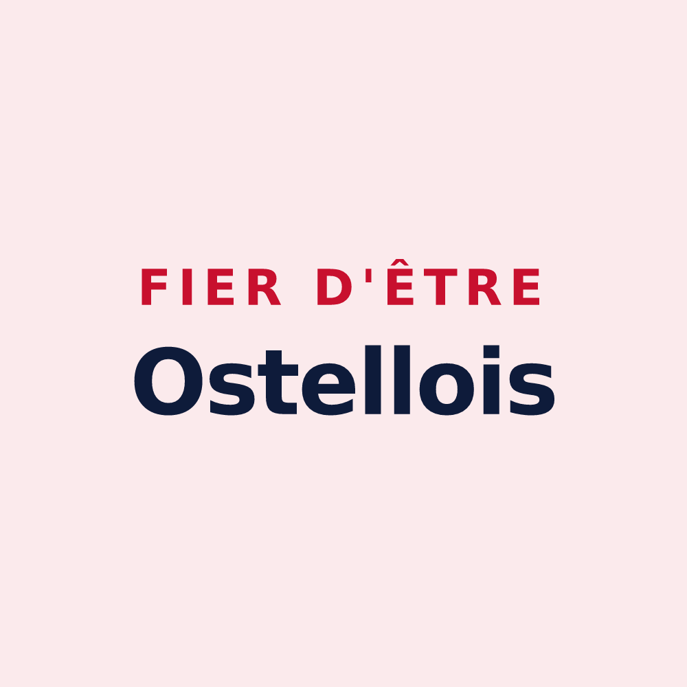 Magnet « Fier d'être Ostellois » — design pour Ostel