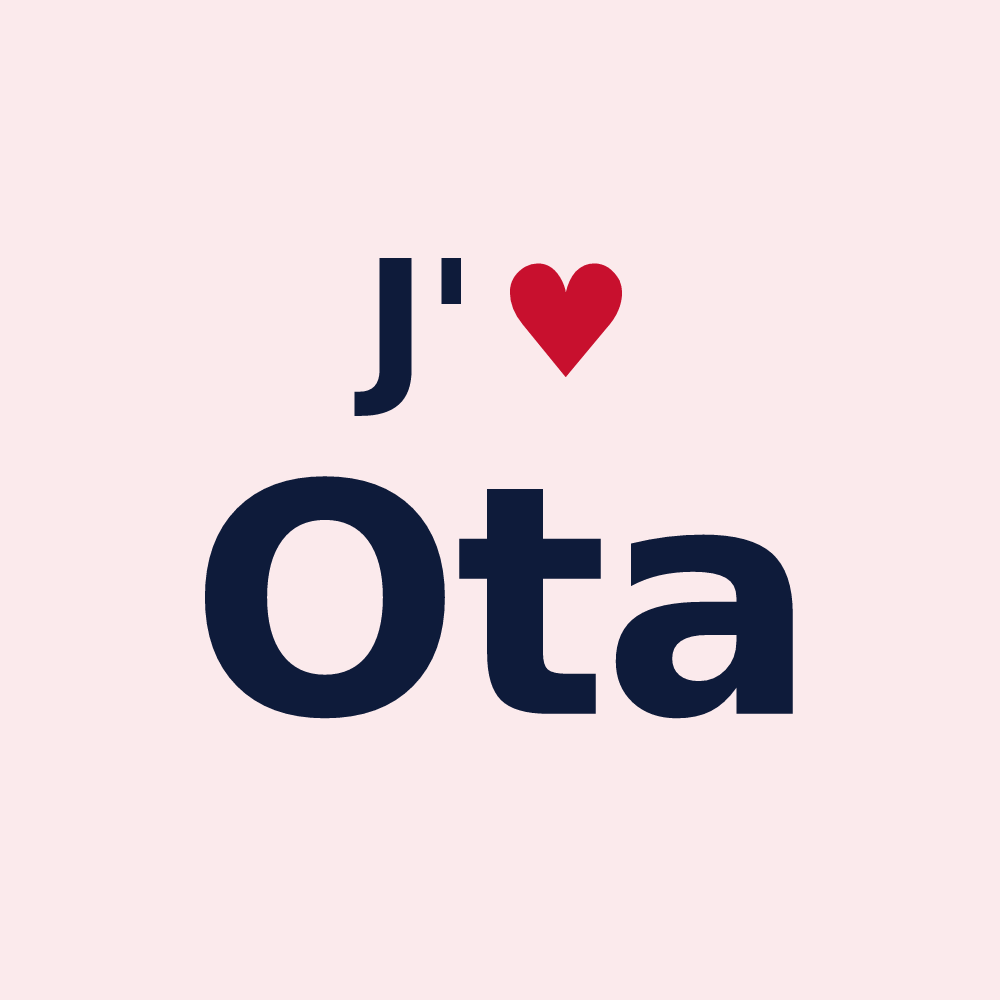 Magnet personnalisé Ota — design J'aime Ota