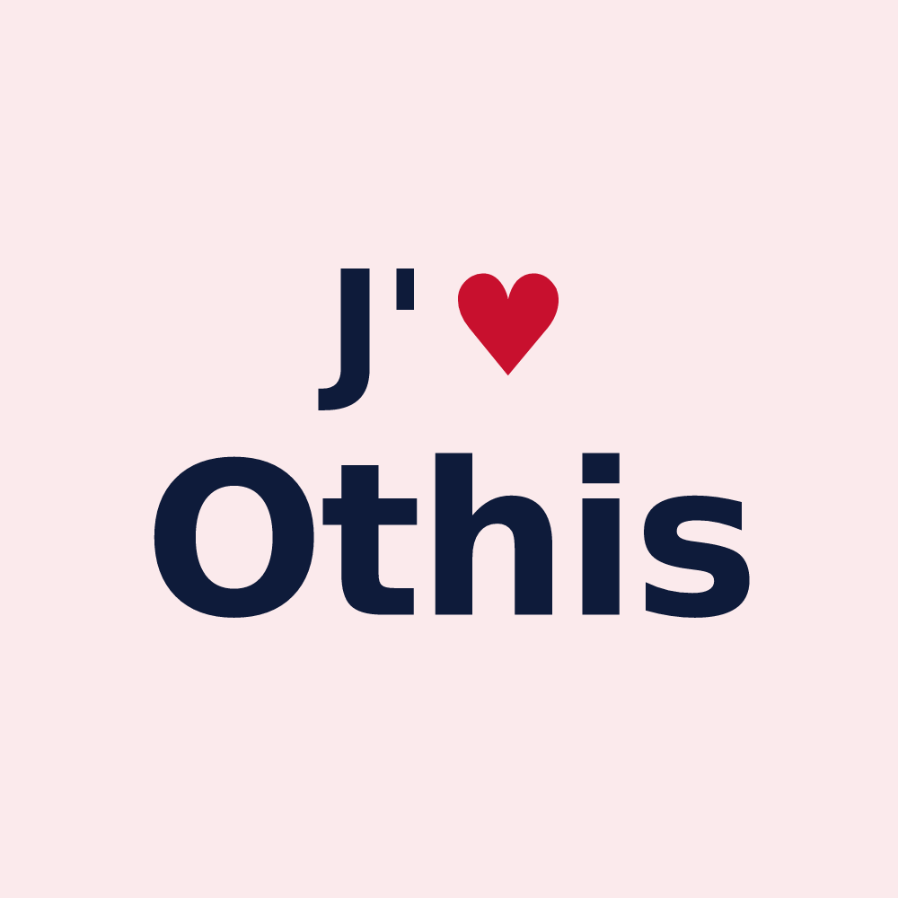 Magnet personnalisé Othis — design J'aime Othis