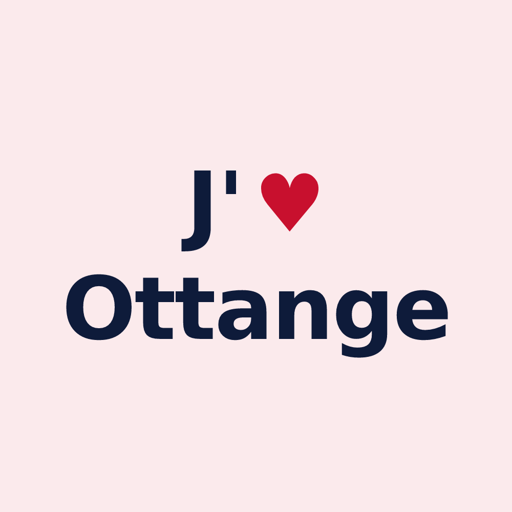 Magnet personnalisé Ottange — design J'aime Ottange