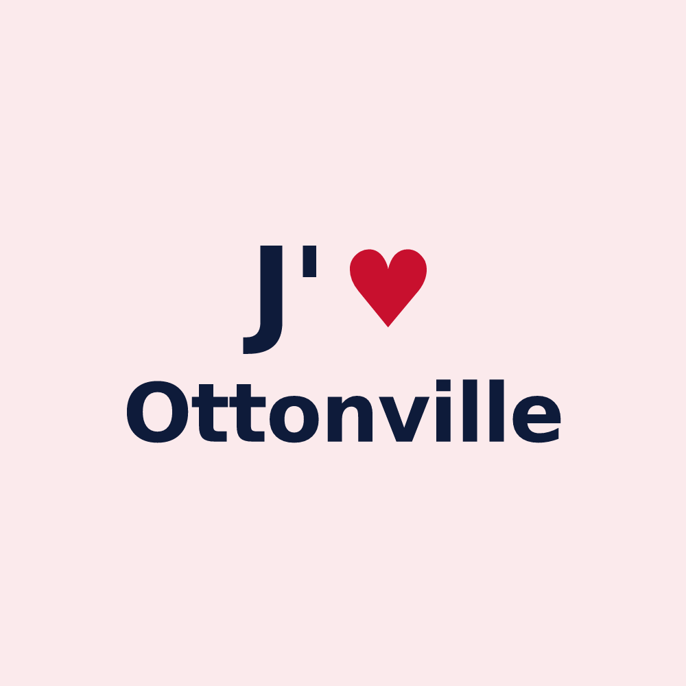 Magnet personnalisé Ottonville — design J'aime Ottonville