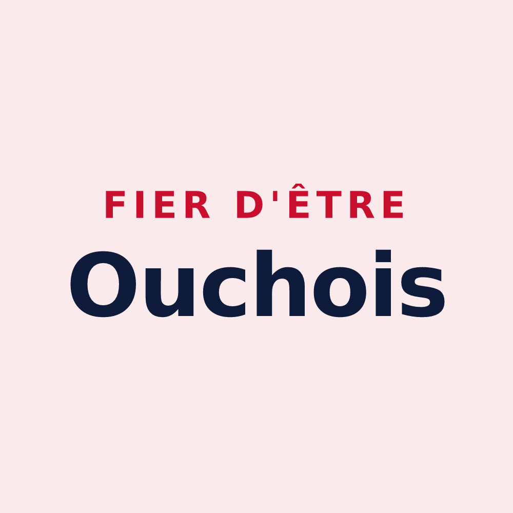 Magnet « Fier d'être Ouchois » — design pour Ouches