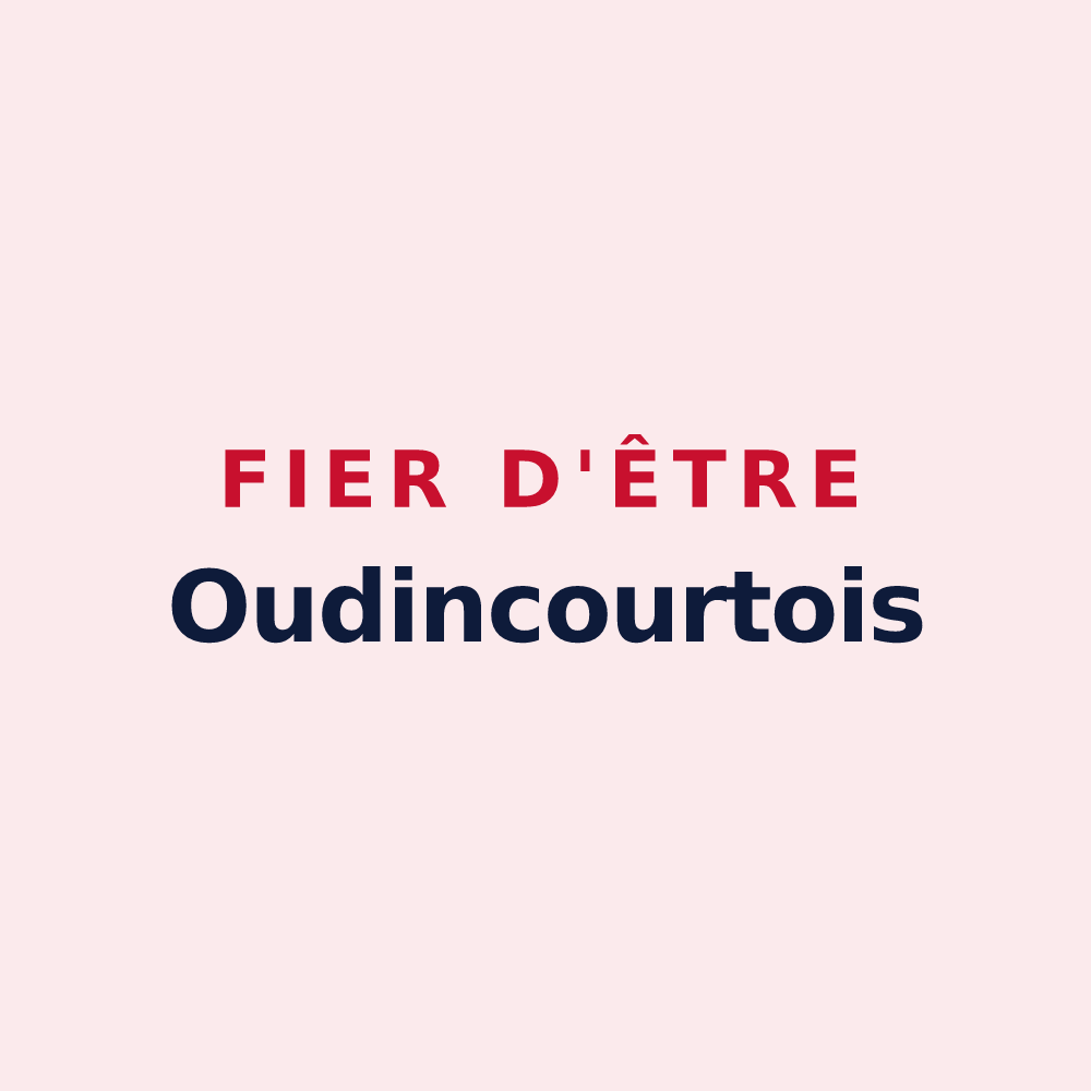 Magnet « Fier d'être Oudincourtois » — design pour Oudincourt