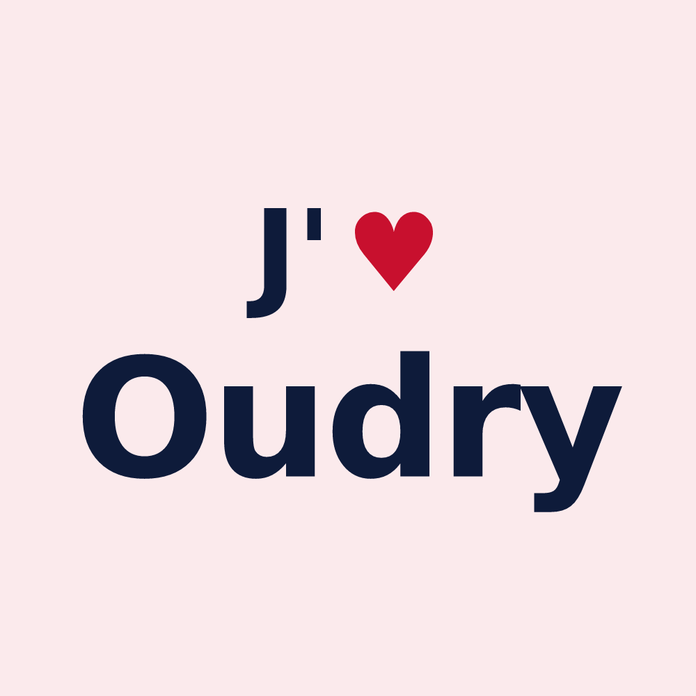 Magnet personnalisé Oudry — design J'aime Oudry