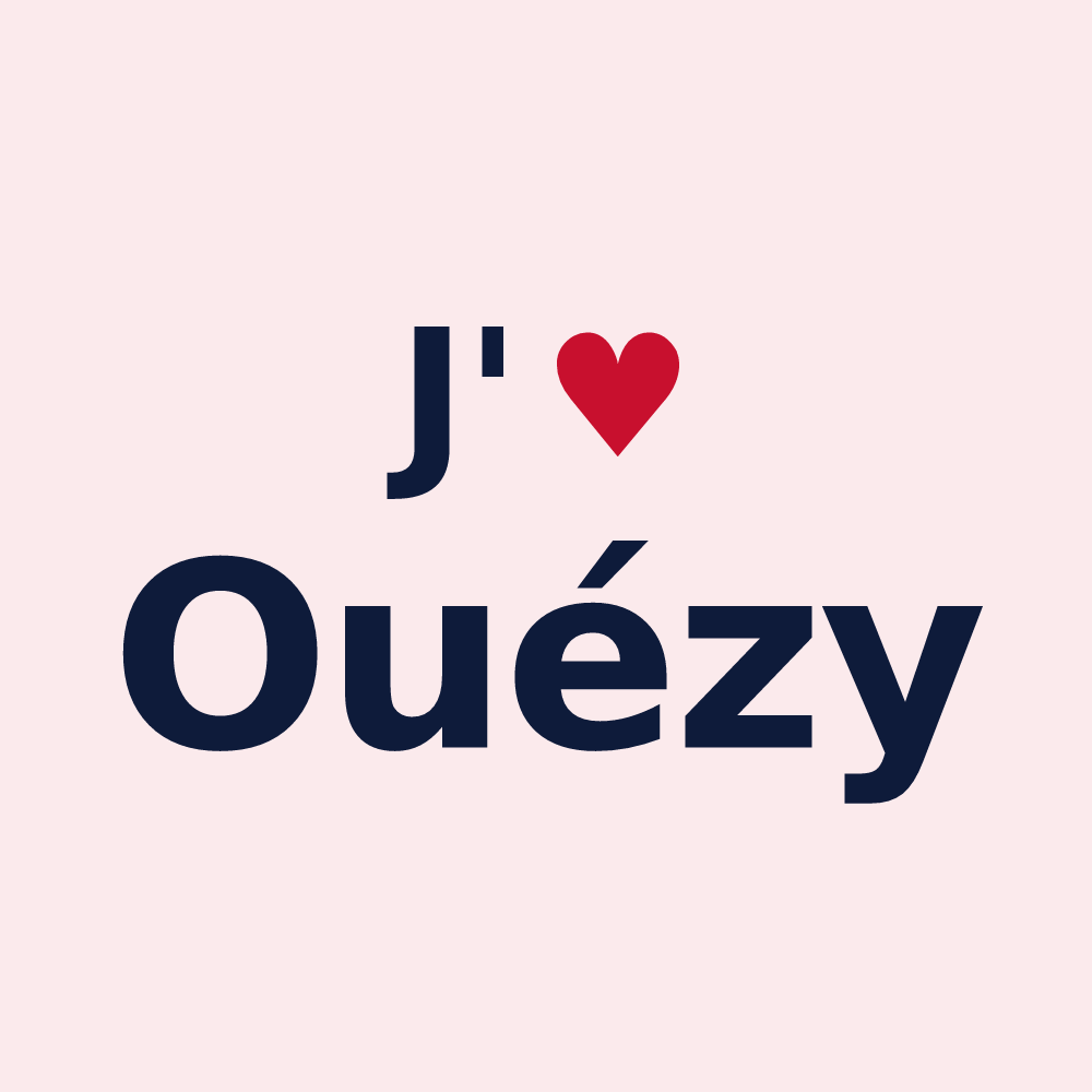 Magnet personnalisé Ouézy — design J'aime Ouézy