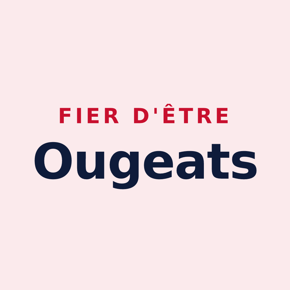 Magnet « Fier d'être Ougeats » — design pour Ouge