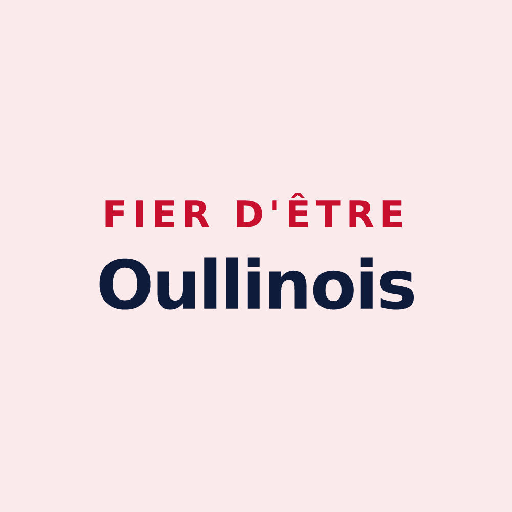 Magnet « Fier d'être Oullinois » — design pour Oullins-Pierre-Bénite