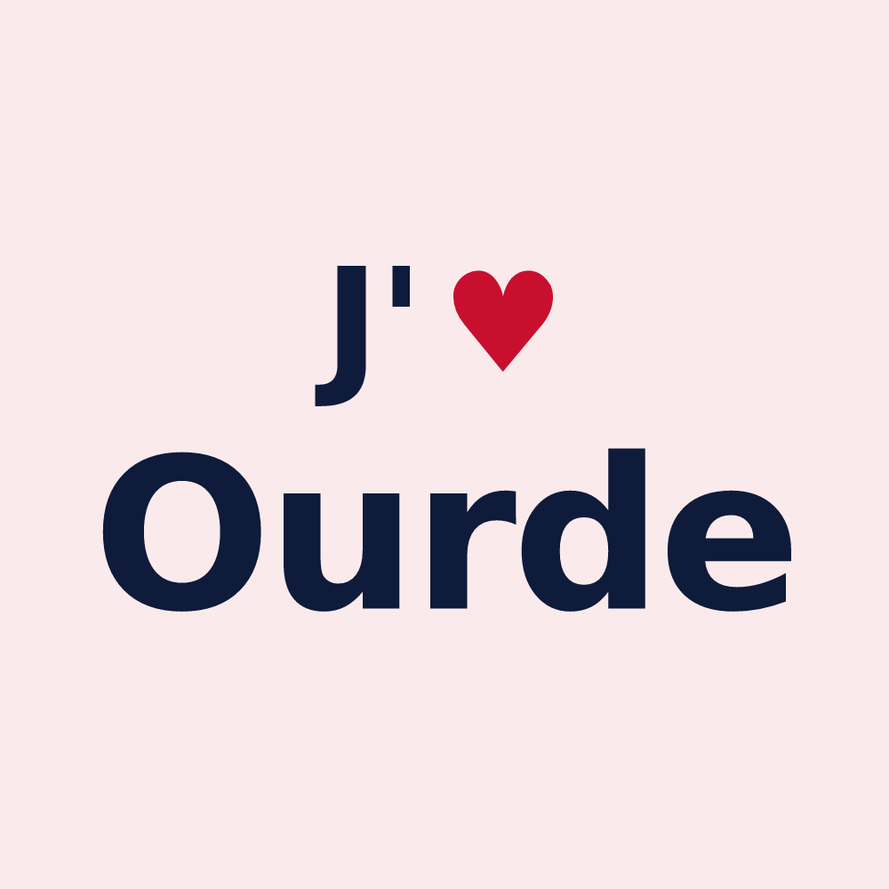 Magnet personnalisé Ourde — design J'aime Ourde
