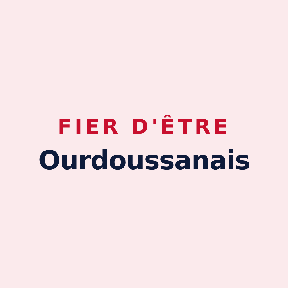 Magnet « Fier d'être Ourdoussanais » — design pour Ourdis-Cotdoussan
