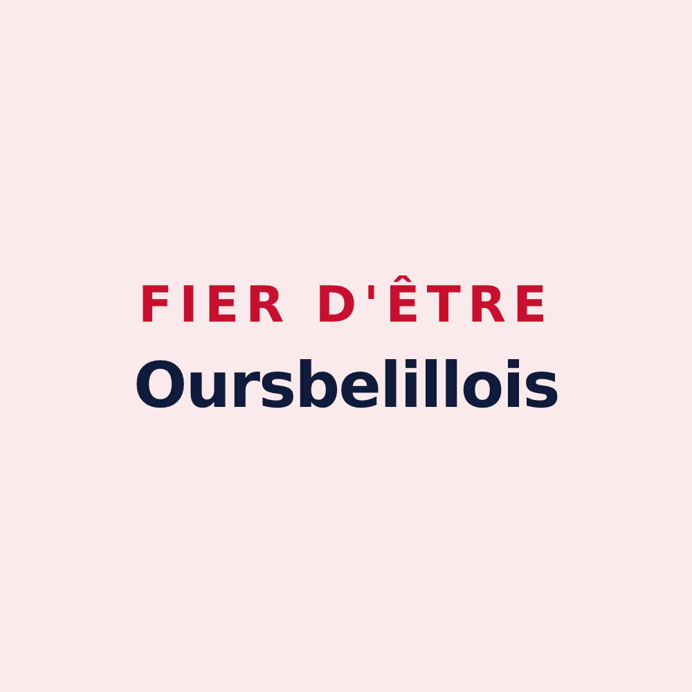 Magnet « Fier d'être Oursbelillois » — design pour Oursbelille
