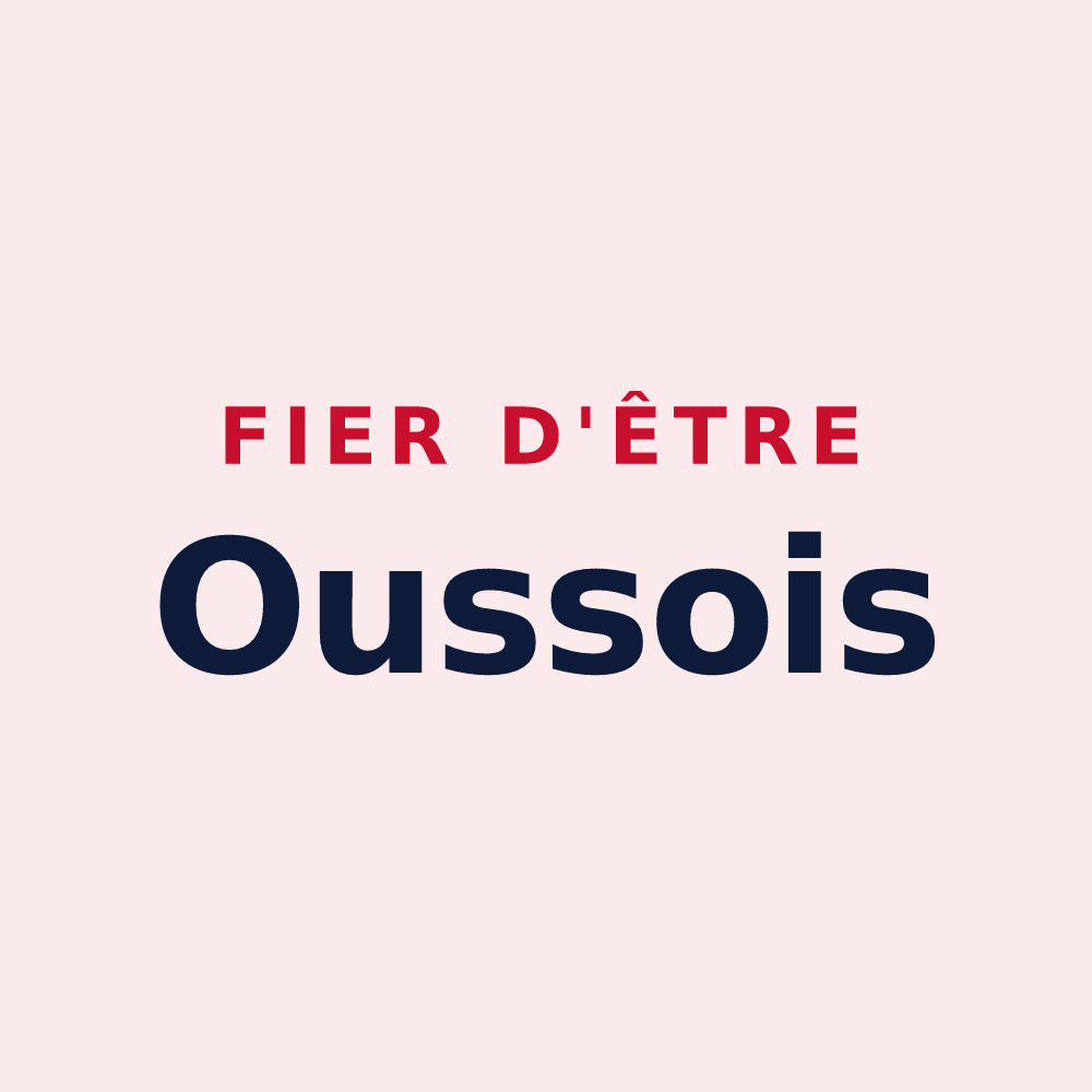 Magnet « Fier d'être Oussois » — design pour Ousse