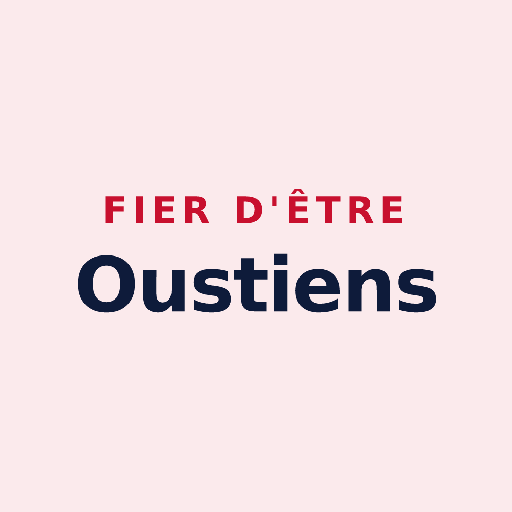 Magnet « Fier d'être Oustiens » — design pour Ousté