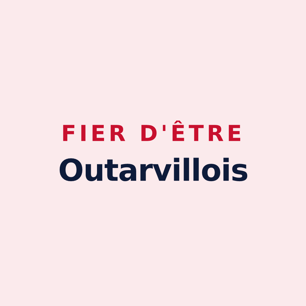 Magnet « Fier d'être Outarvillois » — design pour Outarville