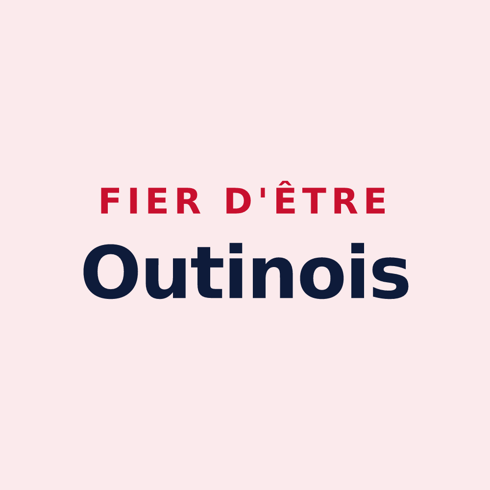 Magnet « Fier d'être Outinois » — design pour Outines