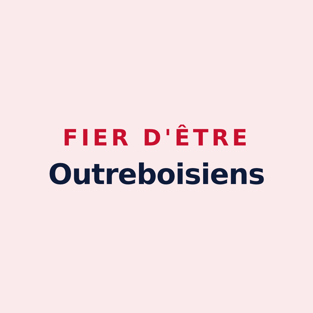 Magnet « Fier d'être Outreboisiens » — design pour Outrebois