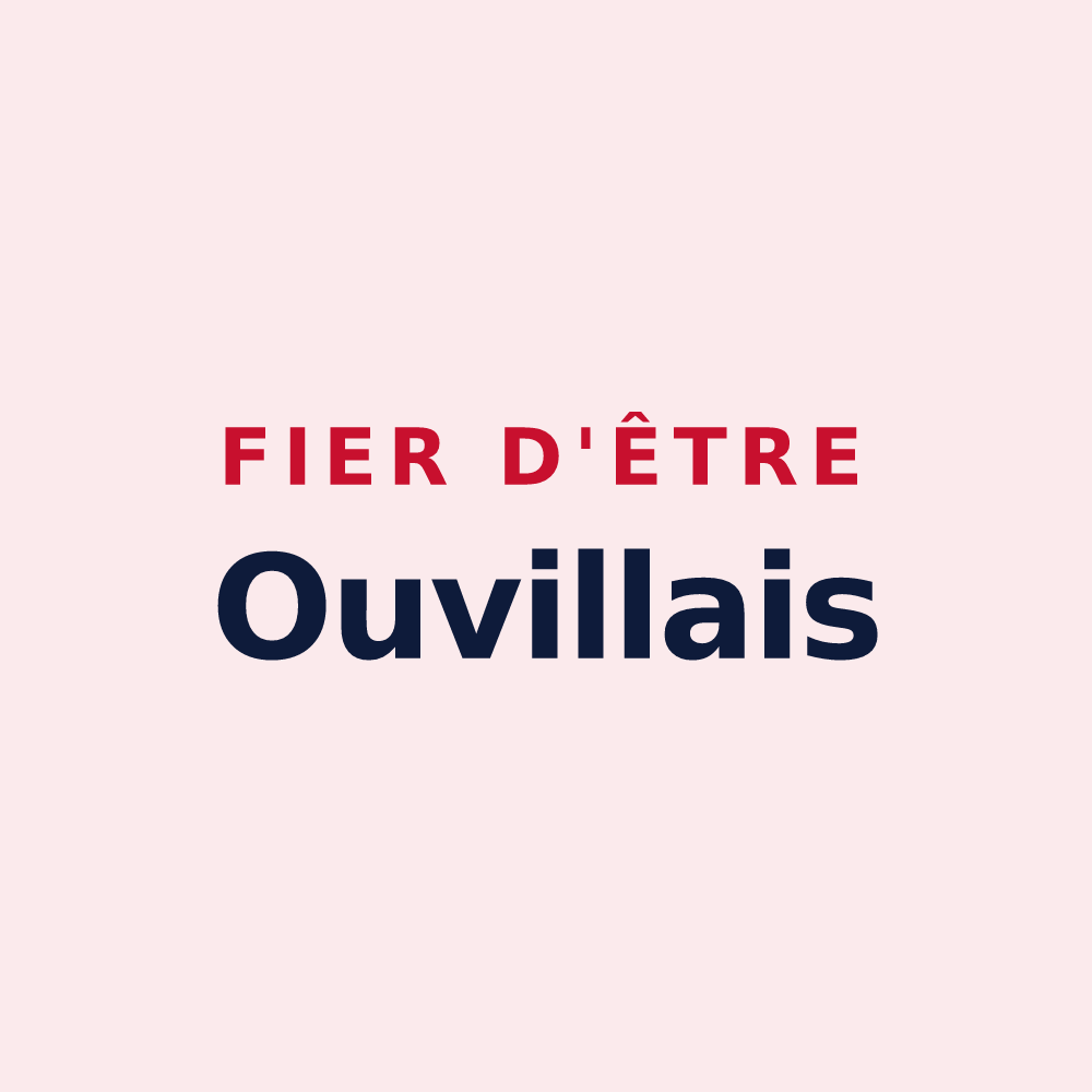 Magnet « Fier d'être Ouvillais » — design pour Ouville