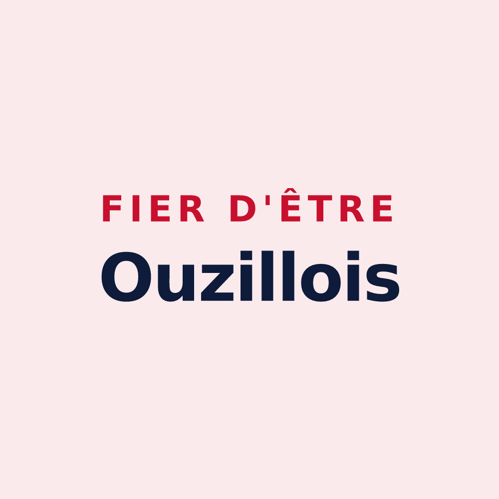 Magnet « Fier d'être Ouzillois » — design pour Ouzilly