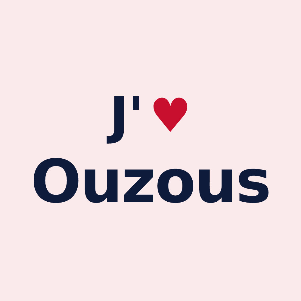 Magnet personnalisé Ouzous — design J'aime Ouzous