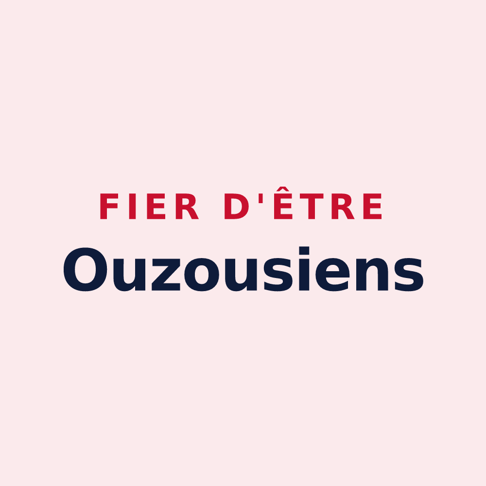 Magnet « Fier d'être Ouzousiens » — design pour Ouzous