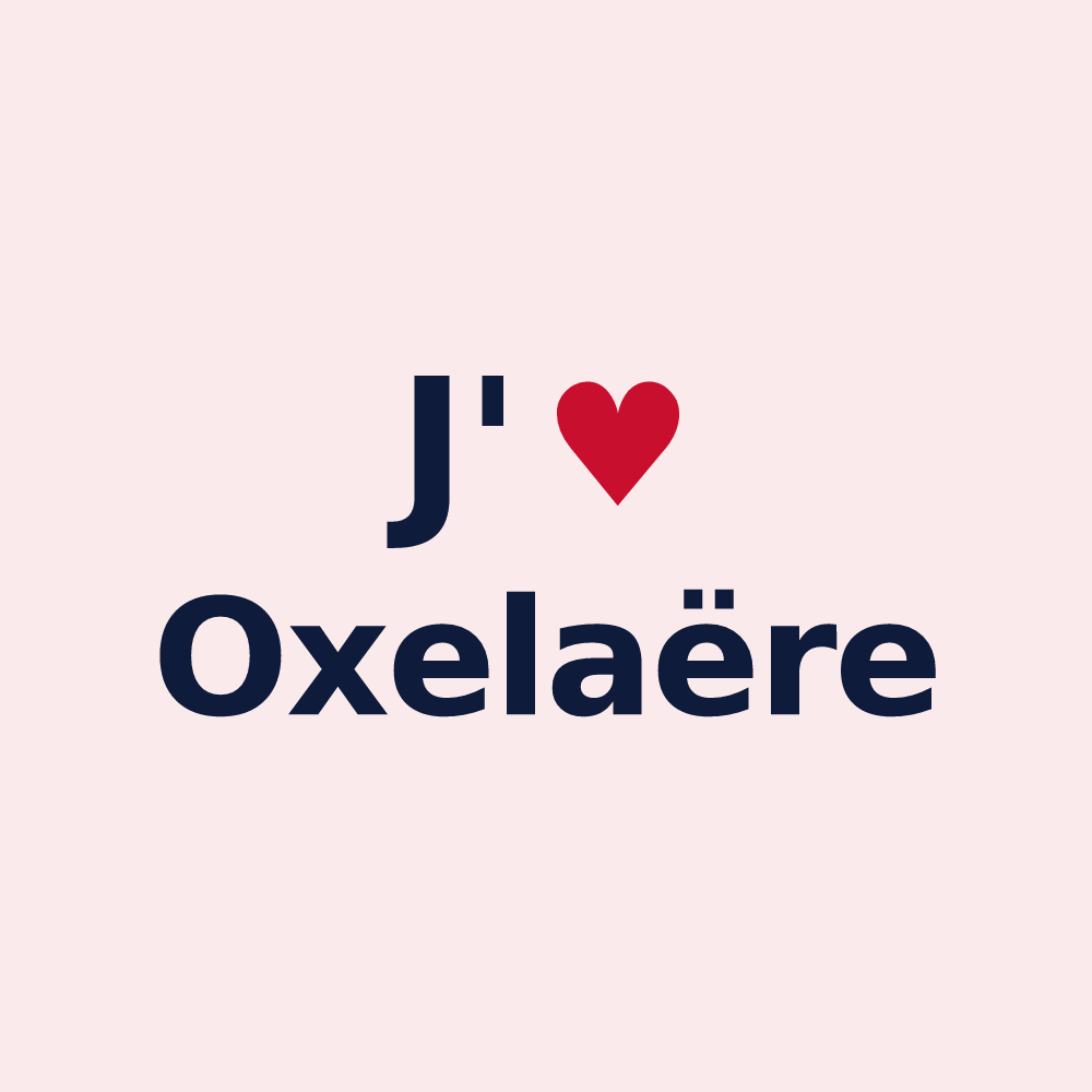 Magnet personnalisé Oxelaëre — design J'aime Oxelaëre