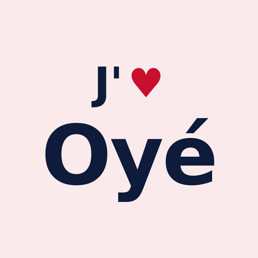 Magnet personnalisé Oyé — design J'aime Oyé