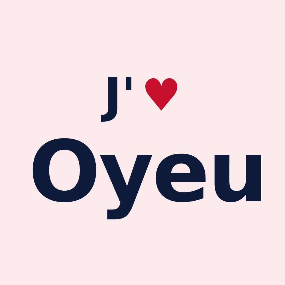 Magnet personnalisé Oyeu — design J'aime Oyeu